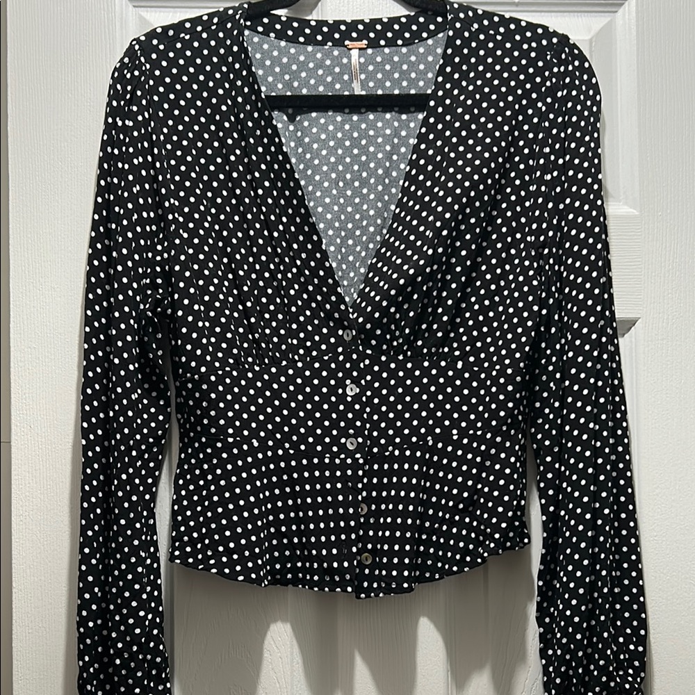 Free People Polka Dot Top